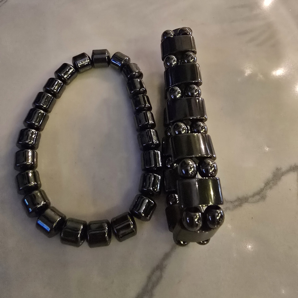 hematite bracelets 2 of them